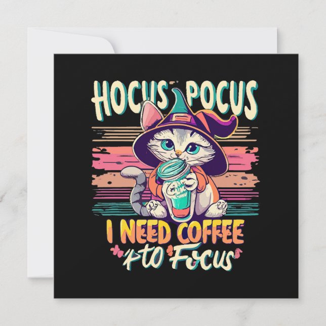 Hokus Fokus - jag behöver kaffe för att fokusera (Framsida)