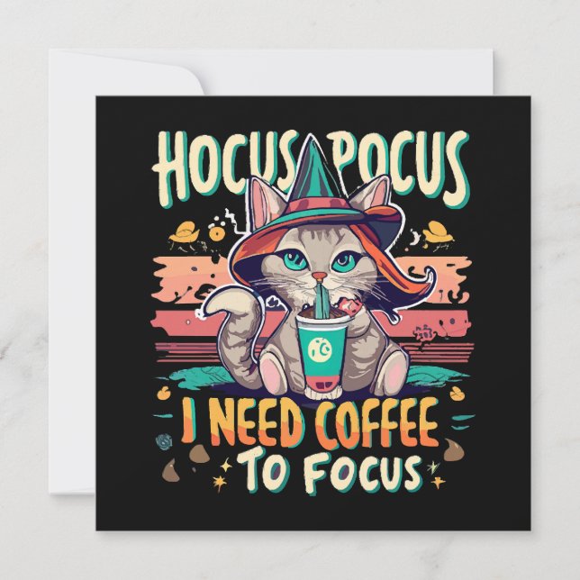 Hokus Fokus - jag behöver kaffe för att fokusera (Framsida)