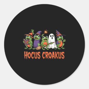 Hokus Groda Halloween Magi Spel Funny Wit Runt Klistermärke