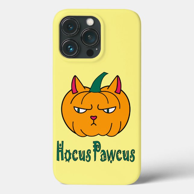 Hokus pokus Halloween-pumpa orange katt magi (Baksida)