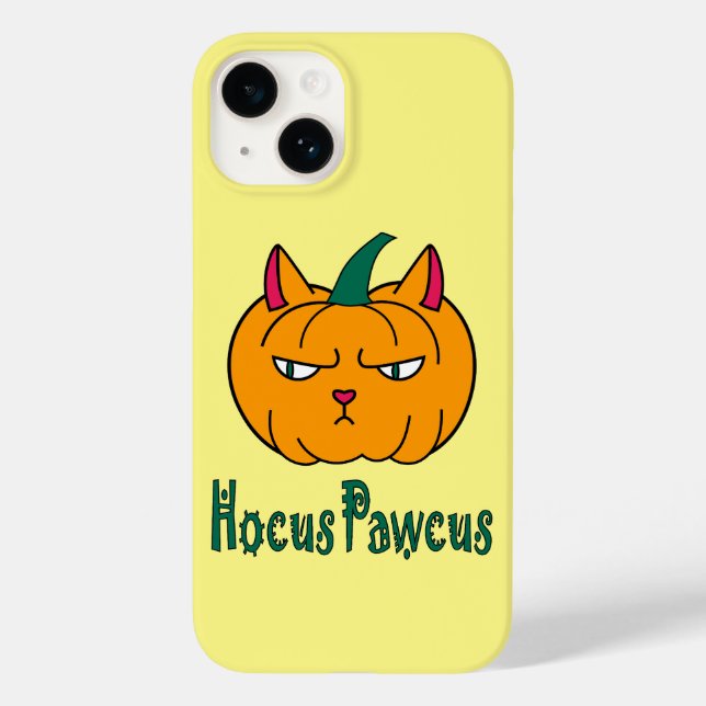 Hokus pokus Halloween-pumpa orange katt magi (Baksida)