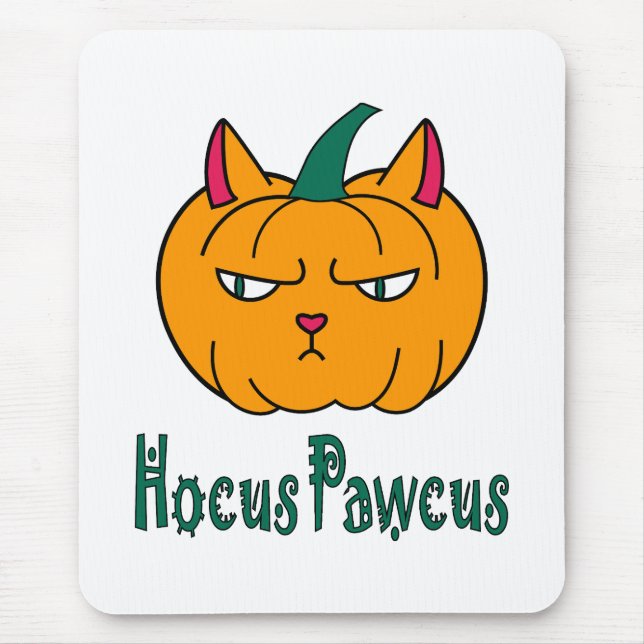 Hokus pokus Halloween-pumpa orange katt magi Musmatta (Framsidan)