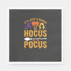 Hokus Pokus Häxa Halloween Vektordesign Pappersservett
