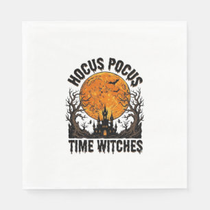 Hokus Pokus Tid Häxor Vintage Halloween Tröja D Pappersservett