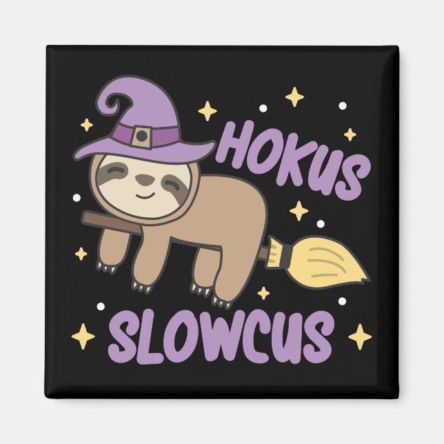 Hokus Slowcus - Fault Witch Halloween Costume Magn Magnet (Framsidan)