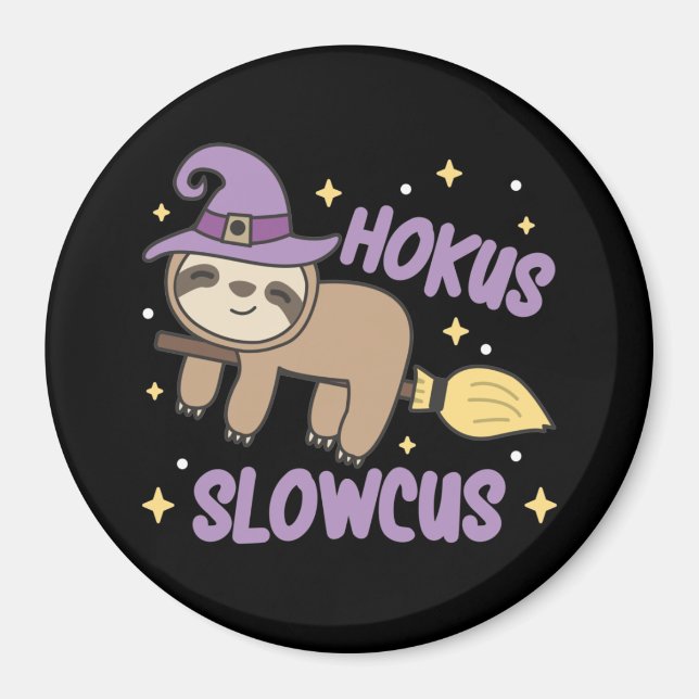 Hokus Slowcus - Fault Witch Halloween Costume Magn Magnet (Framsidan)