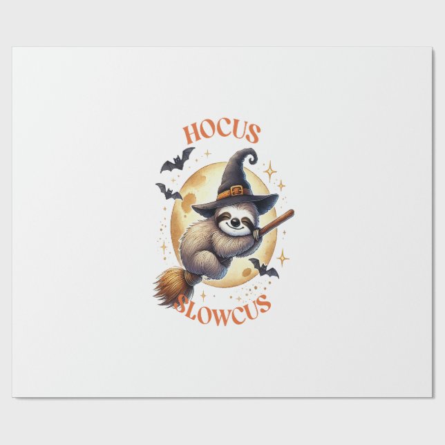 Hokus Slowcus Häxa Trögdjur Presentpapper (Platt)