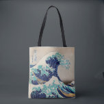 HOKUSAI 1760-1849 UKIYO PRINT TOTE BAG TYGKASSE<br><div class="desc">HOKUSAI 1760-1849 UKIYO PRINT TOTE BAG</div>
