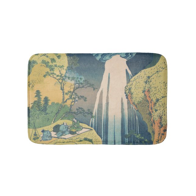 Hokusai Amida Falls Japan Vattenfall  Badrumsmatta (Framsidan)
