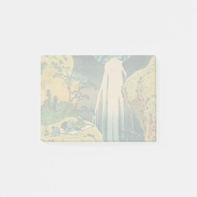 Hokusai Amida Falls Japan Vattenfall  Post-it Block (Framsida)