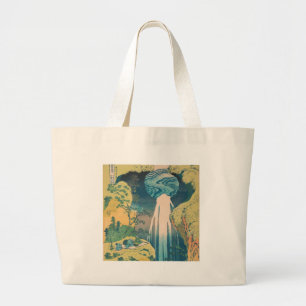 Hokusai Amida Falls Japan Waterfall Jumbo Tygkasse