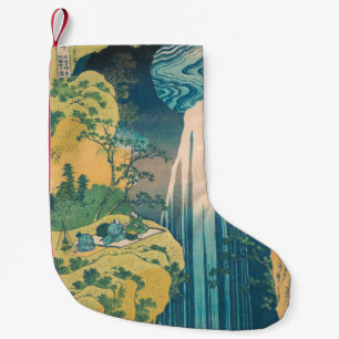Hokusai Amida Falls Japan Waterfall Liten Julstrumpa