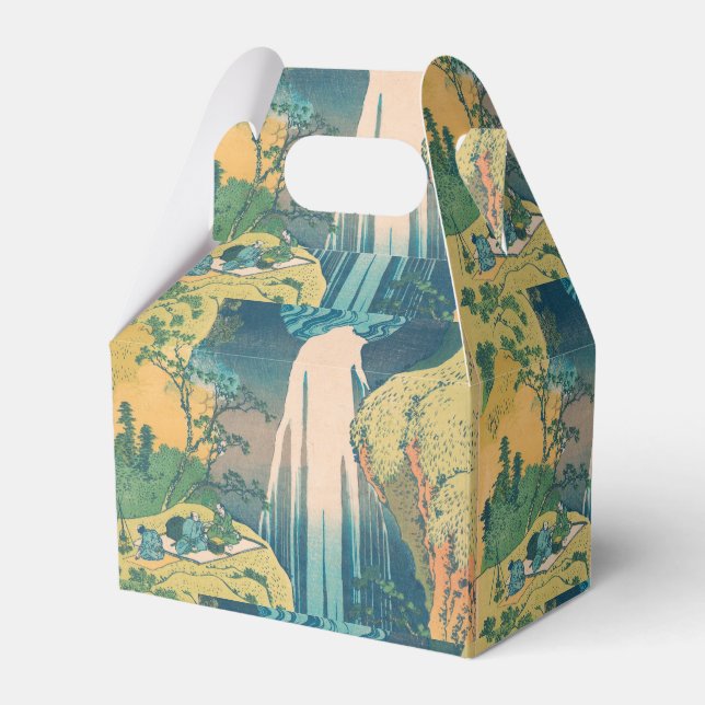 Hokusai Amida Falls Japan Waterfall Presentaskar (Framsidan Sidan)