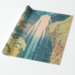 Hokusai Amida Falls Japan Waterfall Presentpapper