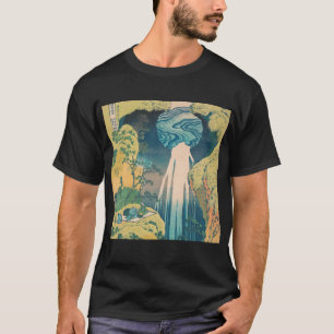 Hokusai Amida Falls Japan Waterfall T Shirt