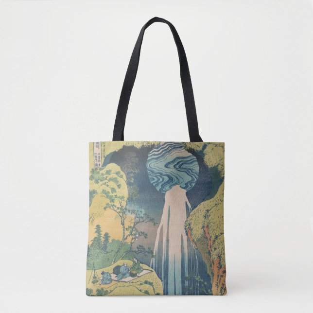 Hokusai Amida Falls Japan Waterfall Tygkasse (Framsida)
