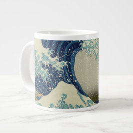 Hokusai är den Underbara vågen av Kanagawa Jumbo Mugg