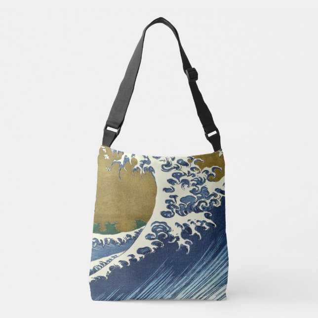 Hokusai Big Wave Japan Art Axelväska (Framsida)