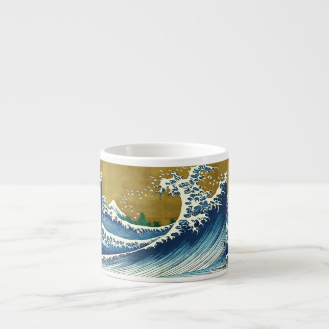 Hokusai Big Wave Japan Art Espressomugg (Framsidan)
