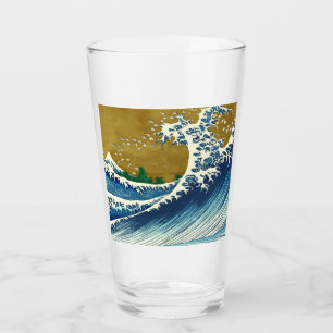 Hokusai Big Wave Japan Art Glaskopp