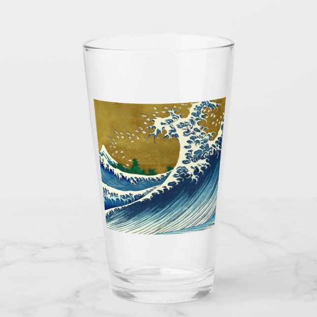 Hokusai Big Wave Japan Art Glaskopp (Framsida)