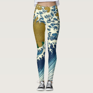 Hokusai Big Wave Japan Art Leggings