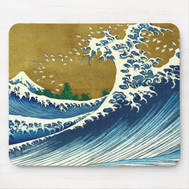 Hokusai Big Wave Japan Art Musmatta (Framsidan)