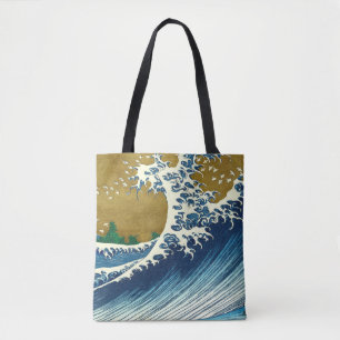 Hokusai Big Wave Japan Art Tygkasse