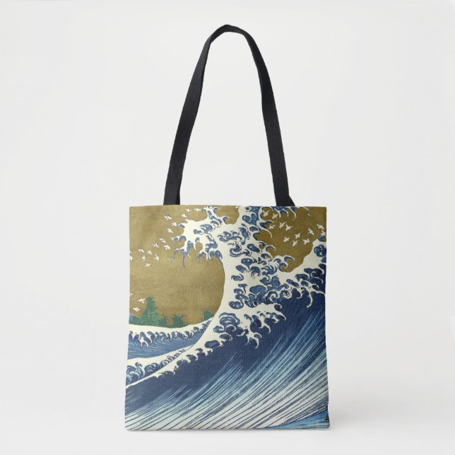 Hokusai Big Wave Japan Art Tygkasse (Framsida)