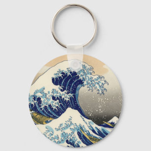 Hokusai Den Underbara vågens Nyckelring