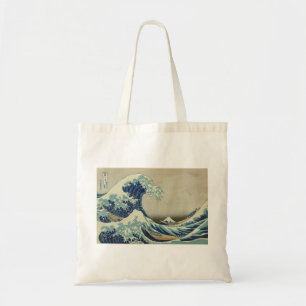 Hokusai - den Underbarare vågen av Kanagawa Tygkasse