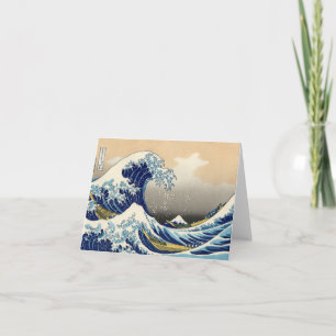 Hokusai det Underbara Wave Note-kortet Kort