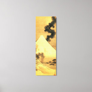 Hokusai Dragon of Smoke Escaping Mount Fuji Canvastryck