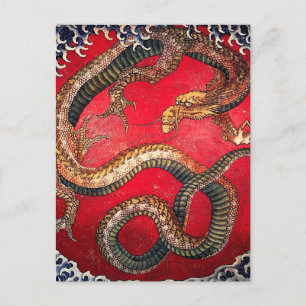 Hokusai Dragon Vykort
