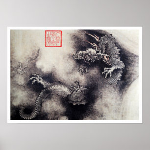Hokusai - drakerullor poster