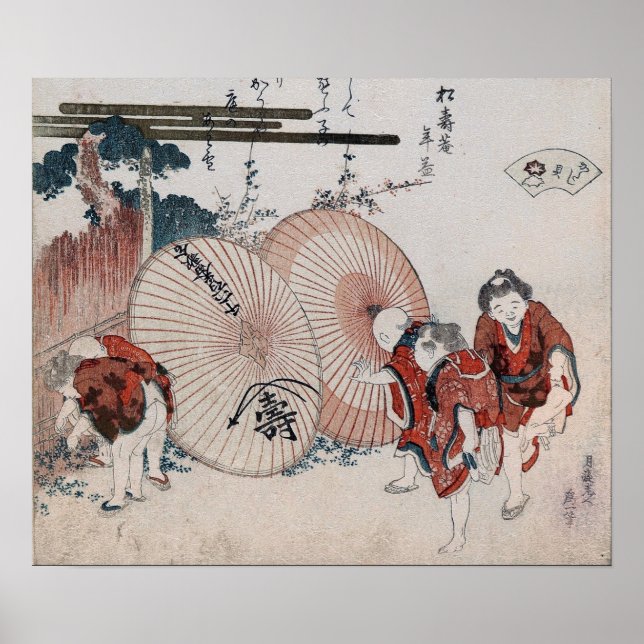 Hokusai - Ett skalspelet med Genroku Poster (Framsidan)