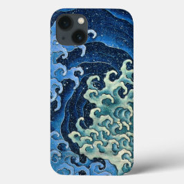 Hokusai Feminina Våg Vintage Ocean