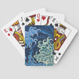 Hokusai Feminina Våg Vintage Ocean Casinokort