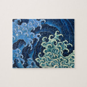 Hokusai Feminine Wave Japan Vintage Ocean Pussel
