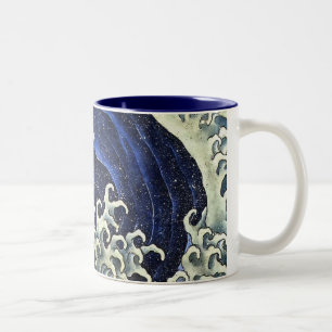 Hokusai Feminine Wave Japansk Vintage Fine Art Två-Tonad Mugg