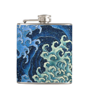 Hokusai Feminine Wave Vintage Ocean Fickplunta