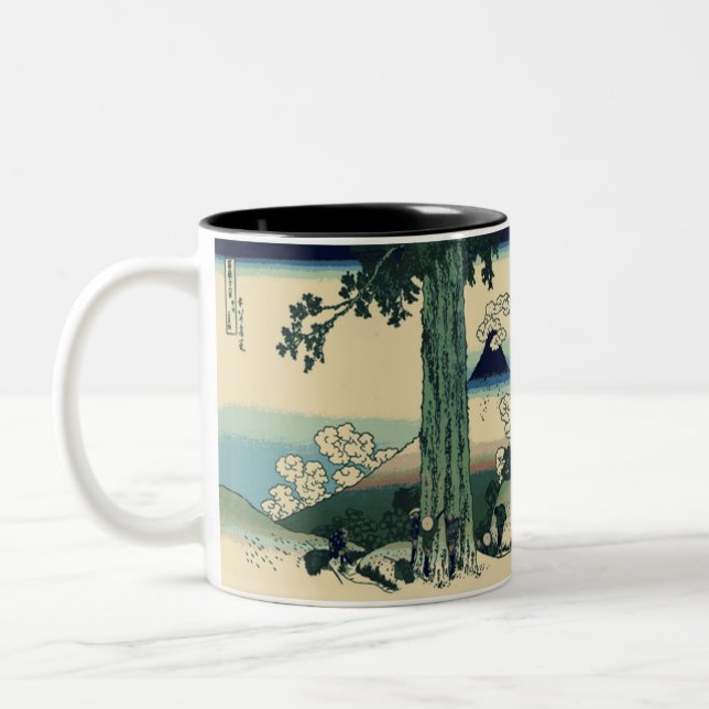 Hokusai Fugaku Två-Tonad Mugg (Vänster)