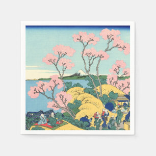 Hokusai Fuji från Gotenyama på Tōkaidō Pappersservett
