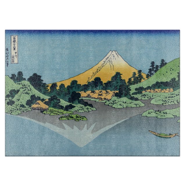Hokusai - Fuji Reflects-berget i Sjö Kawaguchi (Framsidan)