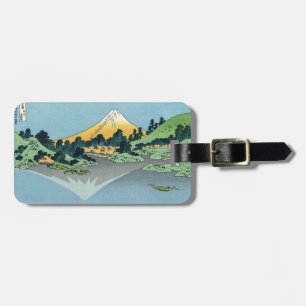 Hokusai - Fuji Reflects-berget i Sjö Kawaguchi Bagagebricka