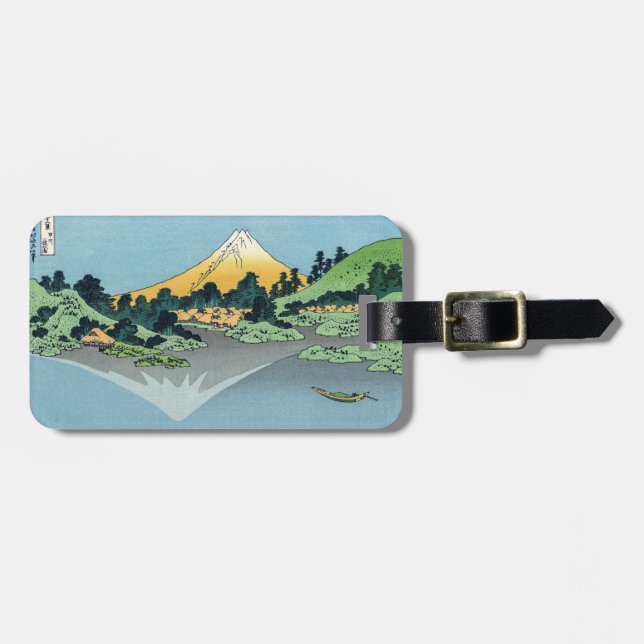 Hokusai - Fuji Reflects-berget i Sjö Kawaguchi Bagagebricka (Horisontell Framsida)