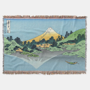 Hokusai - Fuji Reflects-berget i Sjö Kawaguchi Filt