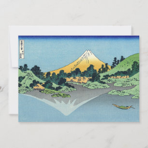 Hokusai - Fuji Reflects-berget i Sjö Kawaguchi Inbjudningar