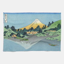 Hokusai - Fuji Reflects-berget i Sjö Kawaguchi