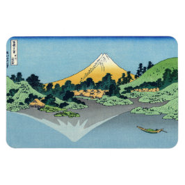 Hokusai - Fuji Reflects-berget i Sjö Kawaguchi Magnet